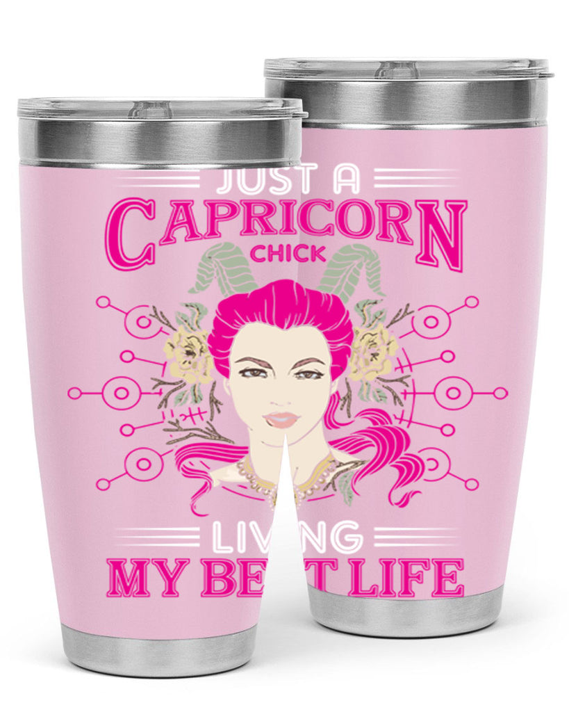 Capricorn chick 193#- zodiac- Tumbler