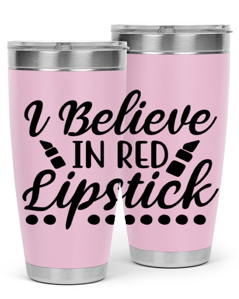 I Believe In Red Lipstick 106#- fashion- Cotton Tank