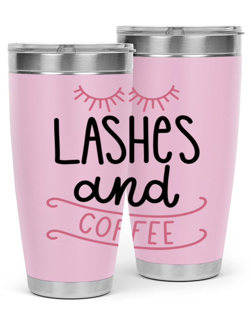 Lashes and Coffee Style 68#- make up- Tumbler