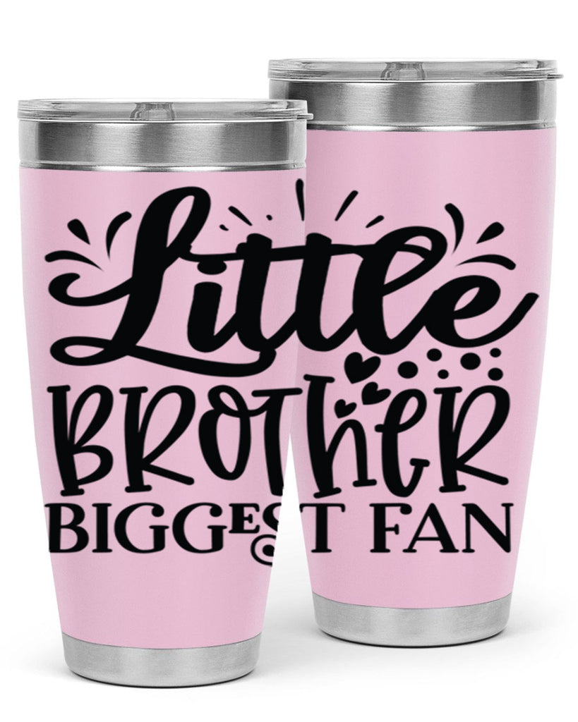 Little Brother Biggest Fan 2056#- baseball- Tumbler