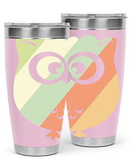 Owl Retro Style Vintage A TurtleRabbit 15#- owl- Tumblers
