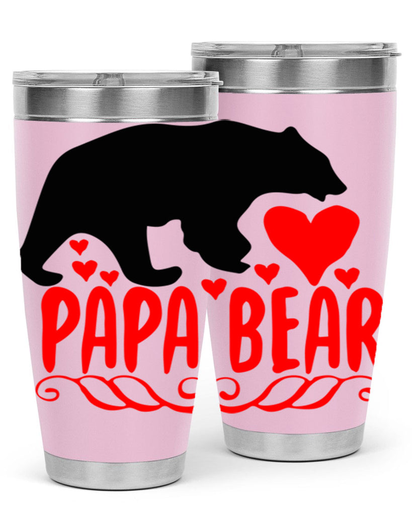 Papa bear 22#- grandpa - papa- Tumbler