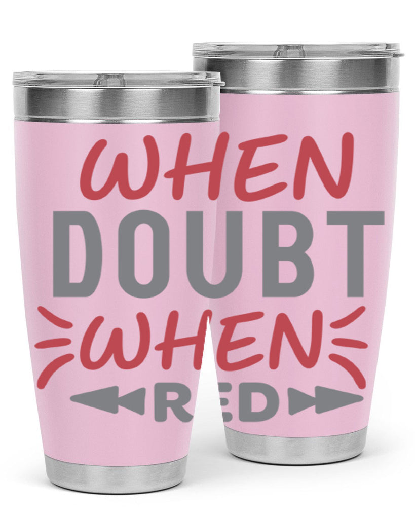 When Doubt Wear Red 154#- fashion- Cotton Tank