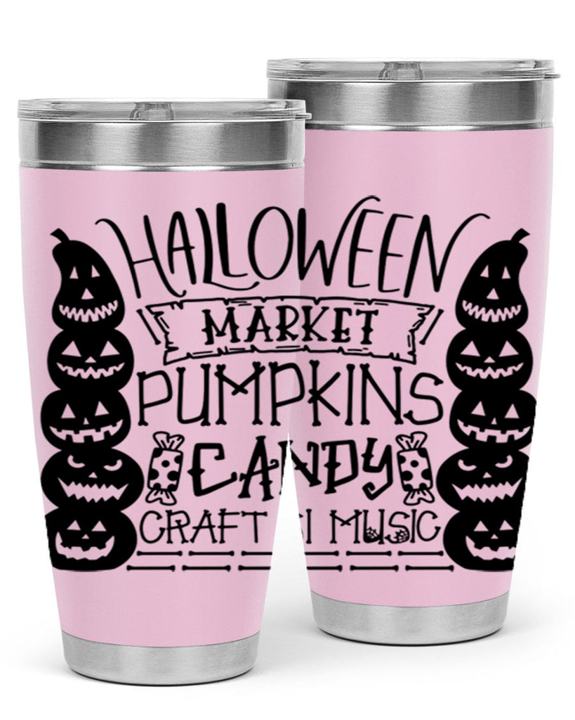 halloween market pumpkins candy 73#- halloween- Tumbler