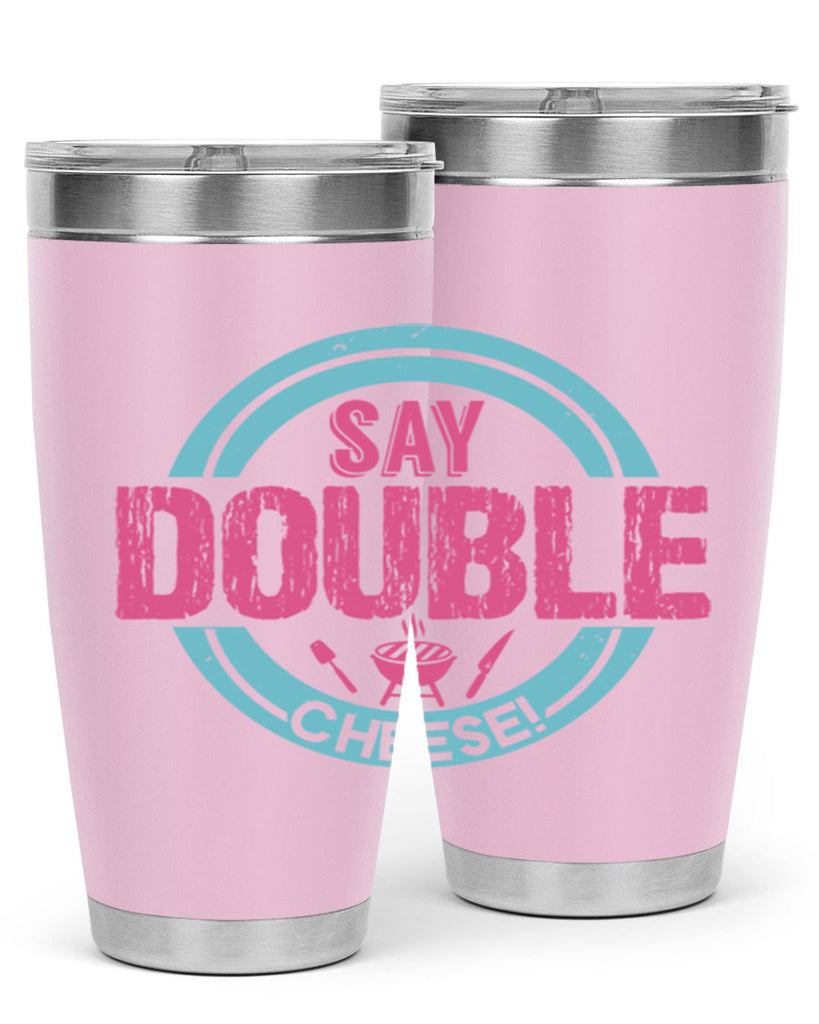 say double cheese 14#- bbq- Tumbler