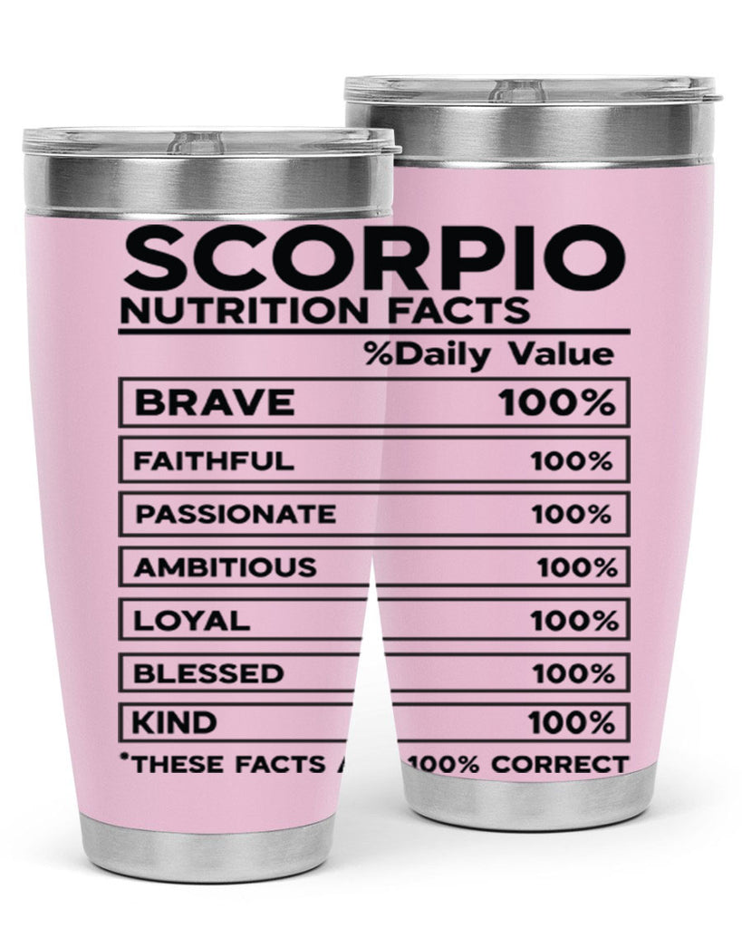 scorpio Nutrition Facts 434#- zodiac- Tumbler