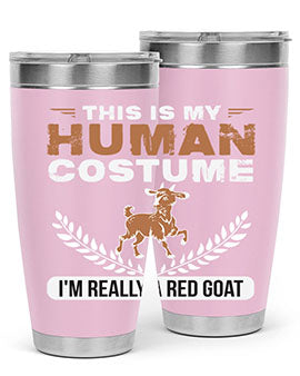 this is my human costume im really a red goat Style 1#- goat- Tumbler