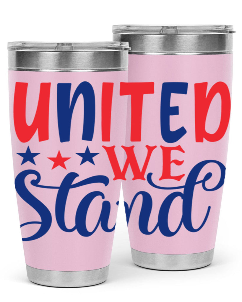 united we stand Style 75#- Fourt Of July- Tumbler