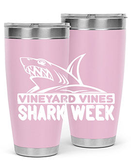 vineyard vines Shark Week Style 8#- shark  fish- Tumbler