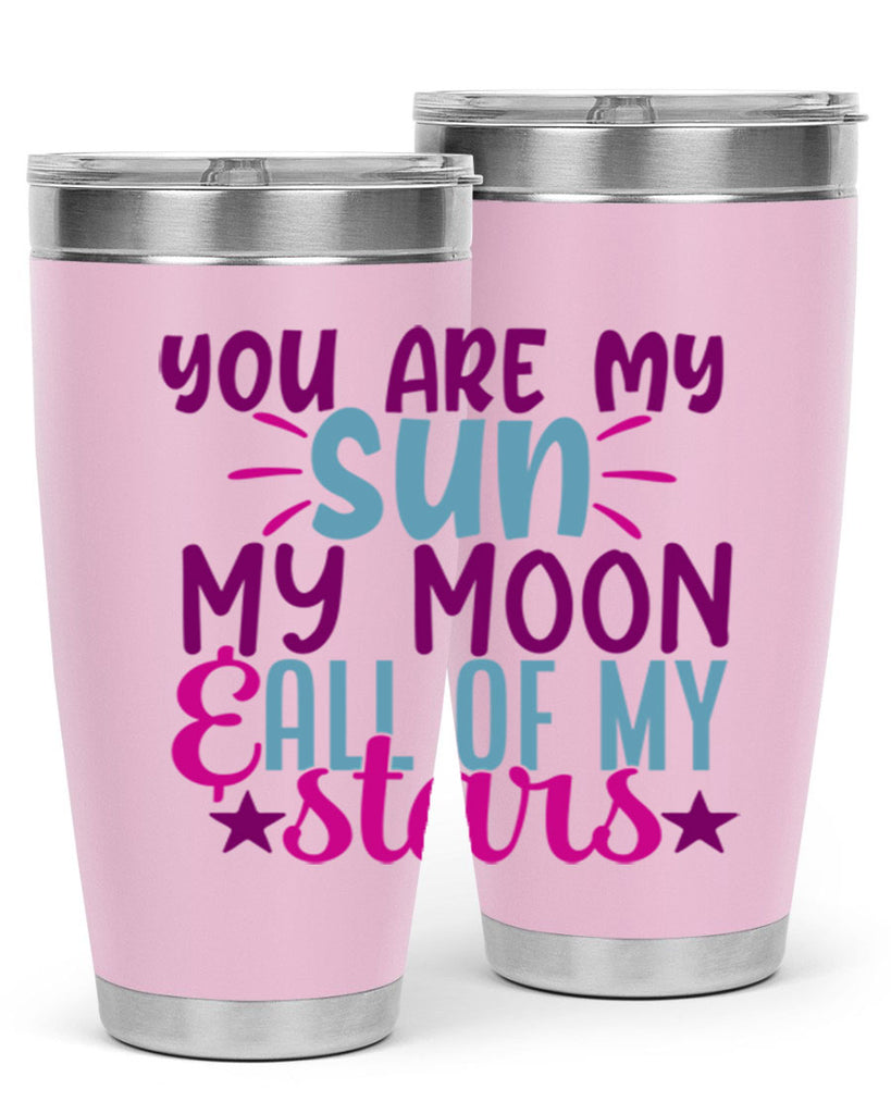 you are my sun my moon all of my stars 5#- family- Tumbler