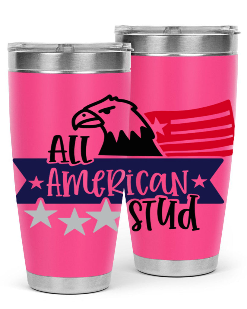 All American Stud Style 142#- Fourt Of July- Tumbler
