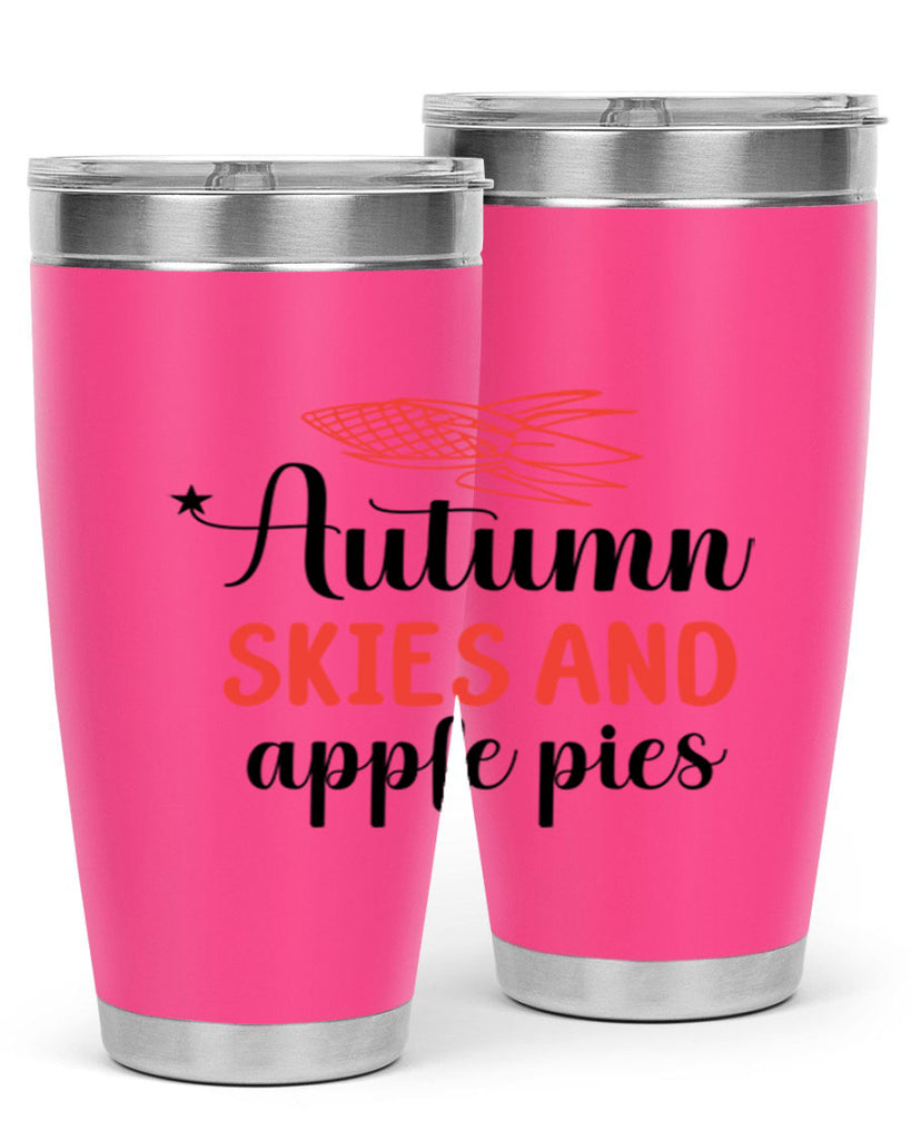 Autumn skies and apple pies 29#- fall- Tumbler