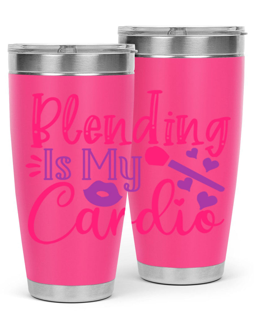 Blending Is My Cardio Style 247#- make up- Tumbler