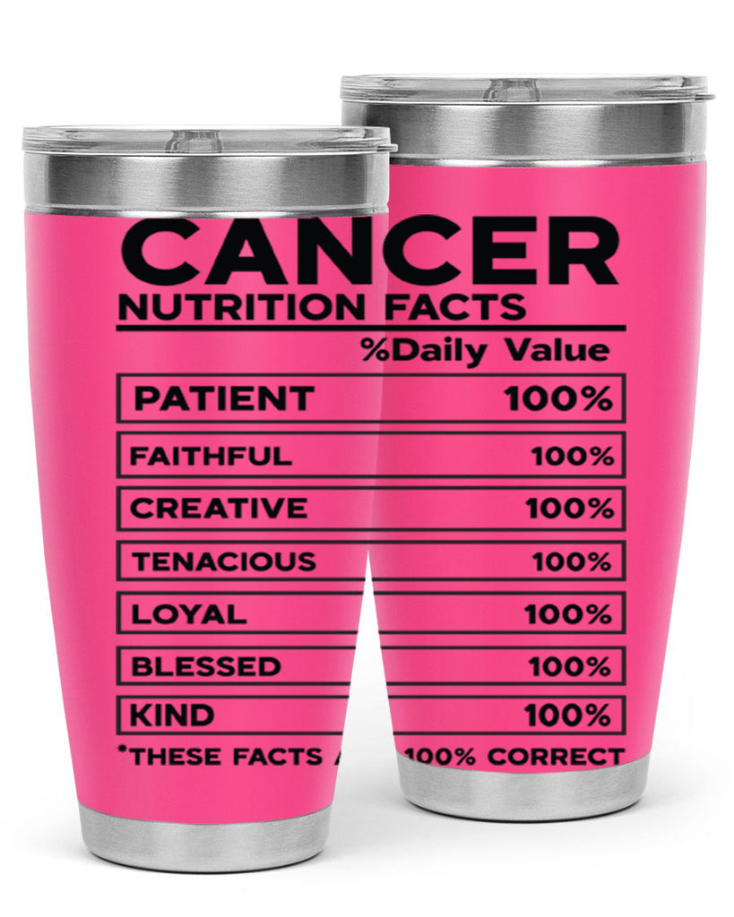 Cancer Nutrition Facts 148#- zodiac- Tumbler