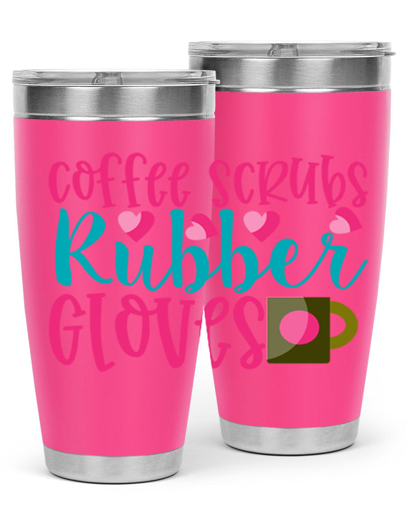 Coffee Scrubs Rubber Gloves Style Style 208#- nurse- tumbler