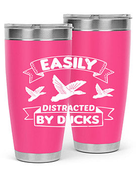 Easily Distracted By Ducks Style 48#- duck- Tumbler