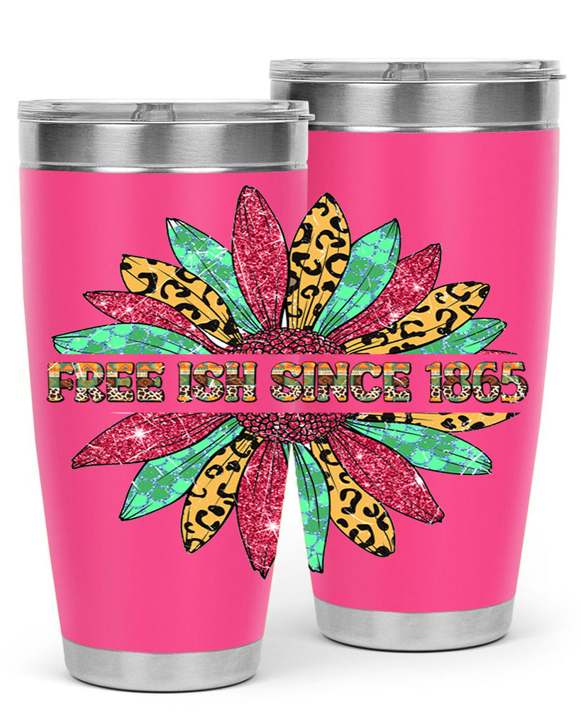 Freeish Since 1865 Sunflower Juneteenth 15#- Juneteenth- tumbler