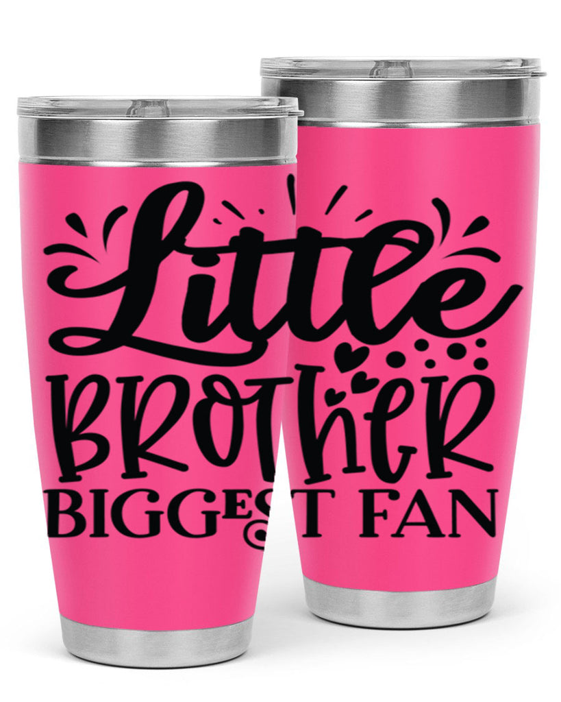 Little Brother Biggest Fan 2056#- baseball- Tumbler