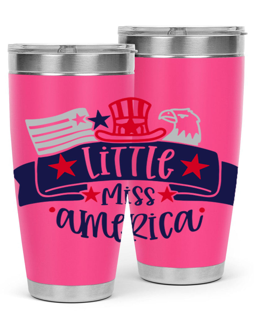 Little Miss America Style 162#- Fourt Of July- Tumbler