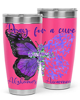 Pray For A Cure AlzheimerS Awareness 208#- alzheimers- Tumbler