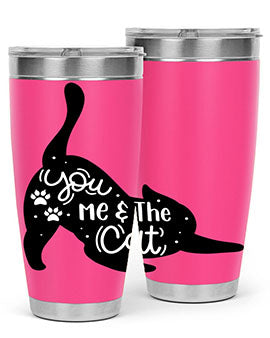 You Me The Cat Style 111#- cat- Tumbler