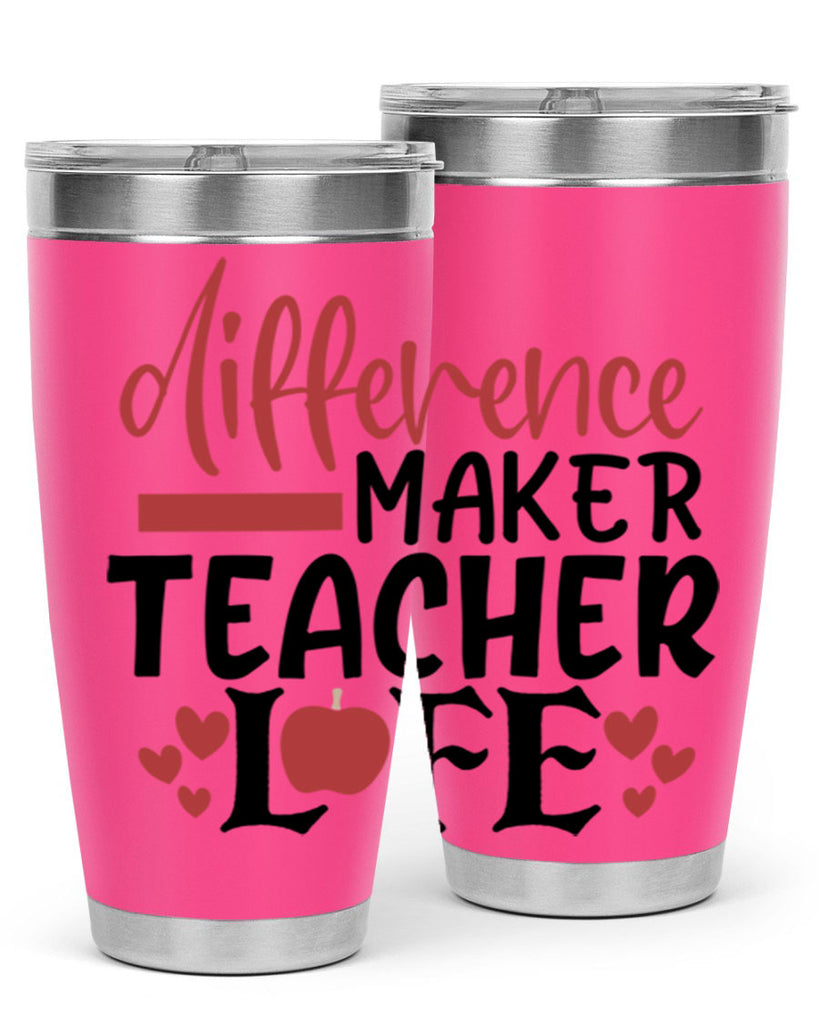 difference maker teacher life Style 184#- teacher- tumbler