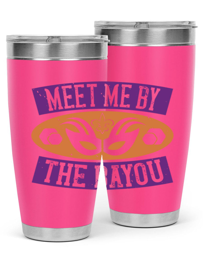 meet me by the bayou 45#- mardi gras- Tumbler