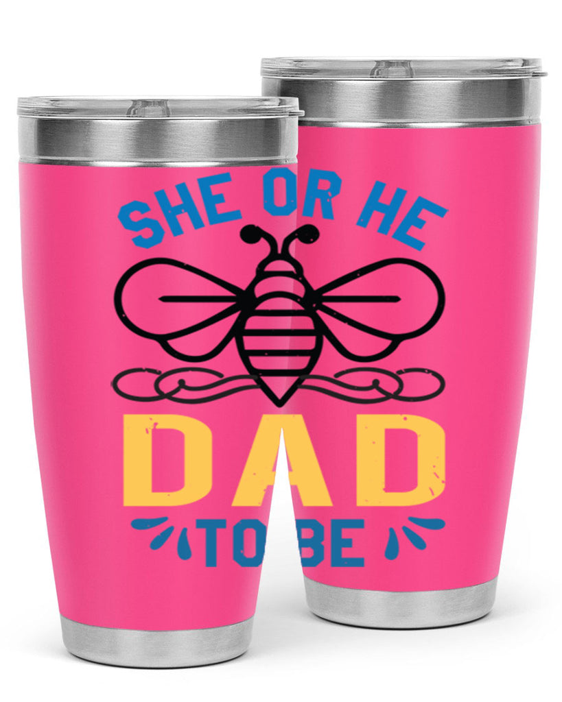 she or he dad to be Style 15#- baby shower- tumbler