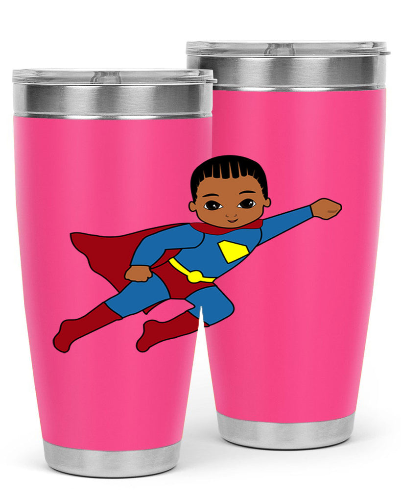 super kid 1#- black men - boys- tumbler