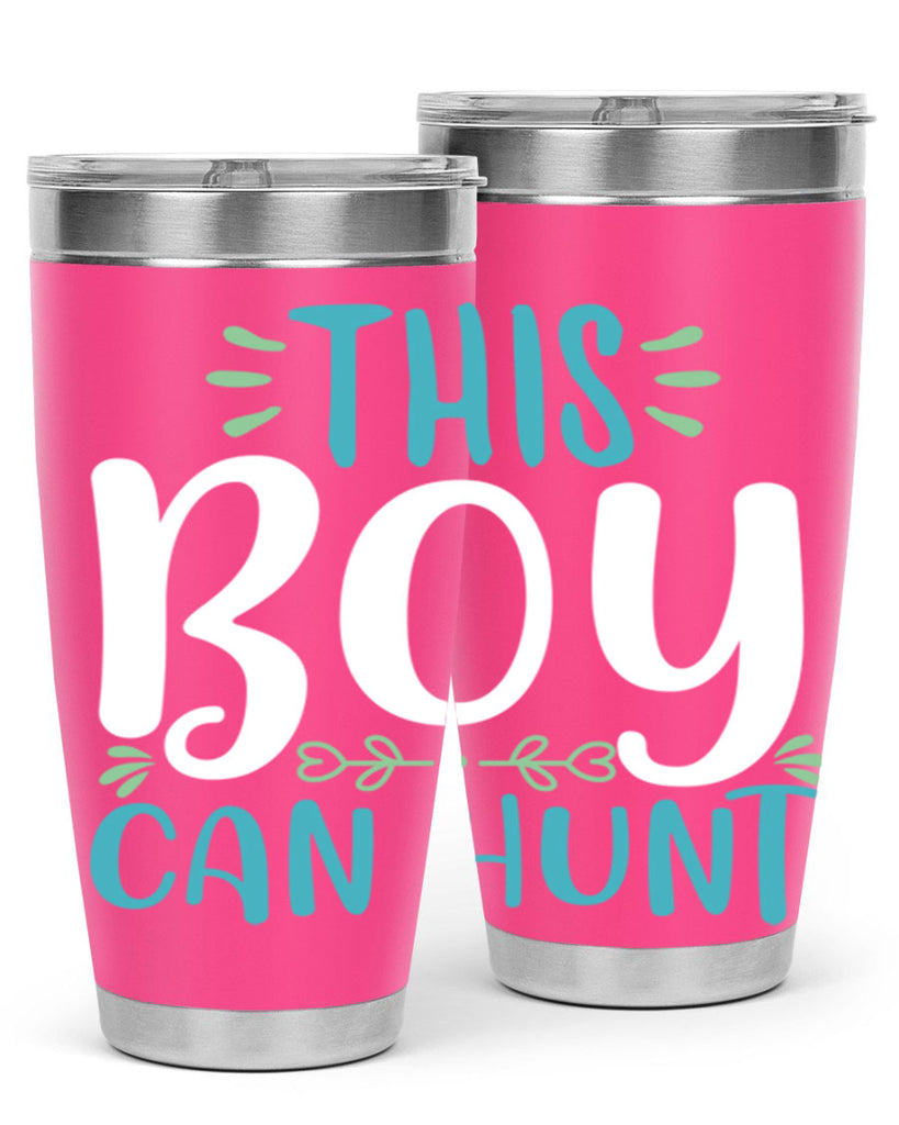 this boy can huntt 1#- easter- Tumbler