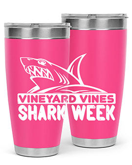 vineyard vines Shark Week Style 8#- shark  fish- Tumbler