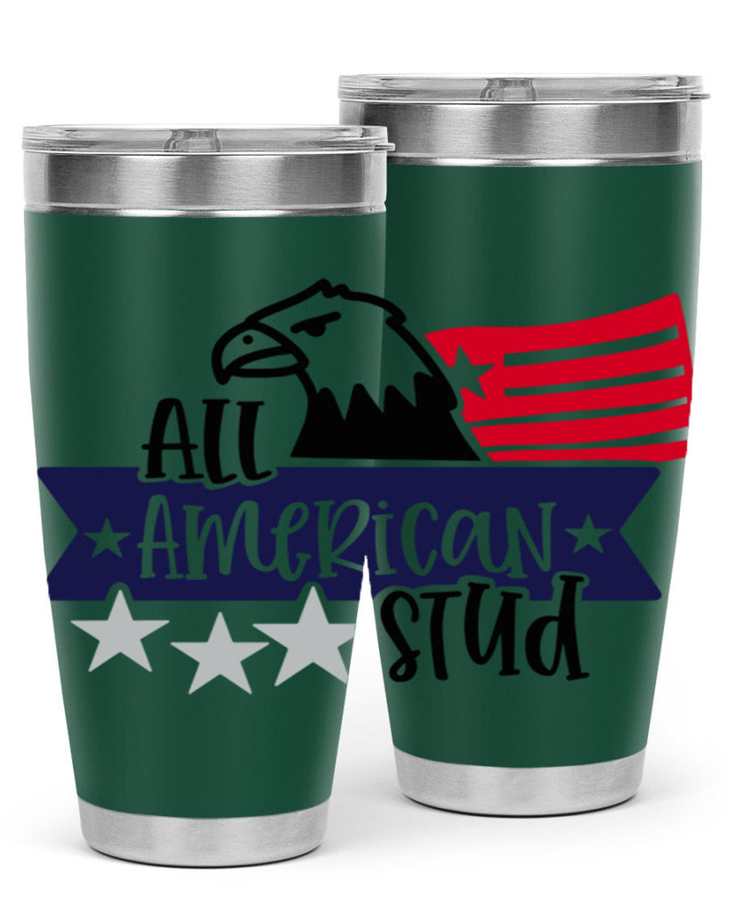 All American Stud Style 142#- Fourt Of July- Tumbler