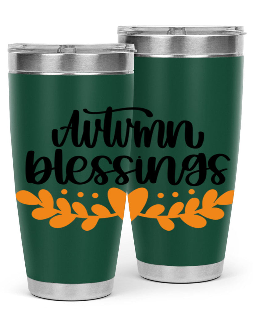 Autumn Blessings 472#- fall- Tumbler