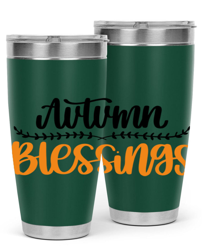 Autumn Blessings 473#- fall- Tumbler