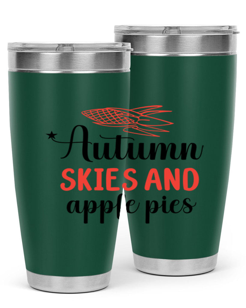 Autumn skies and apple pies 29#- fall- Tumbler