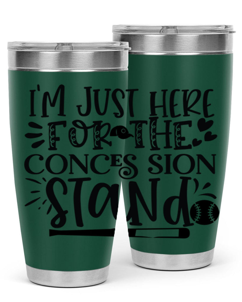 Im Just Here For the Conces sion stand 2072#- baseball- Tumbler