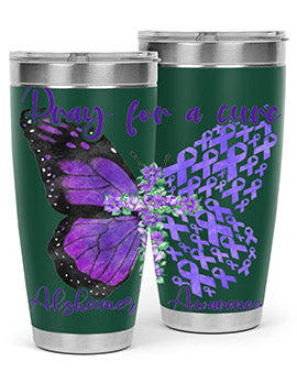 Pray For A Cure AlzheimerS Awareness 208#- alzheimers- Tumbler