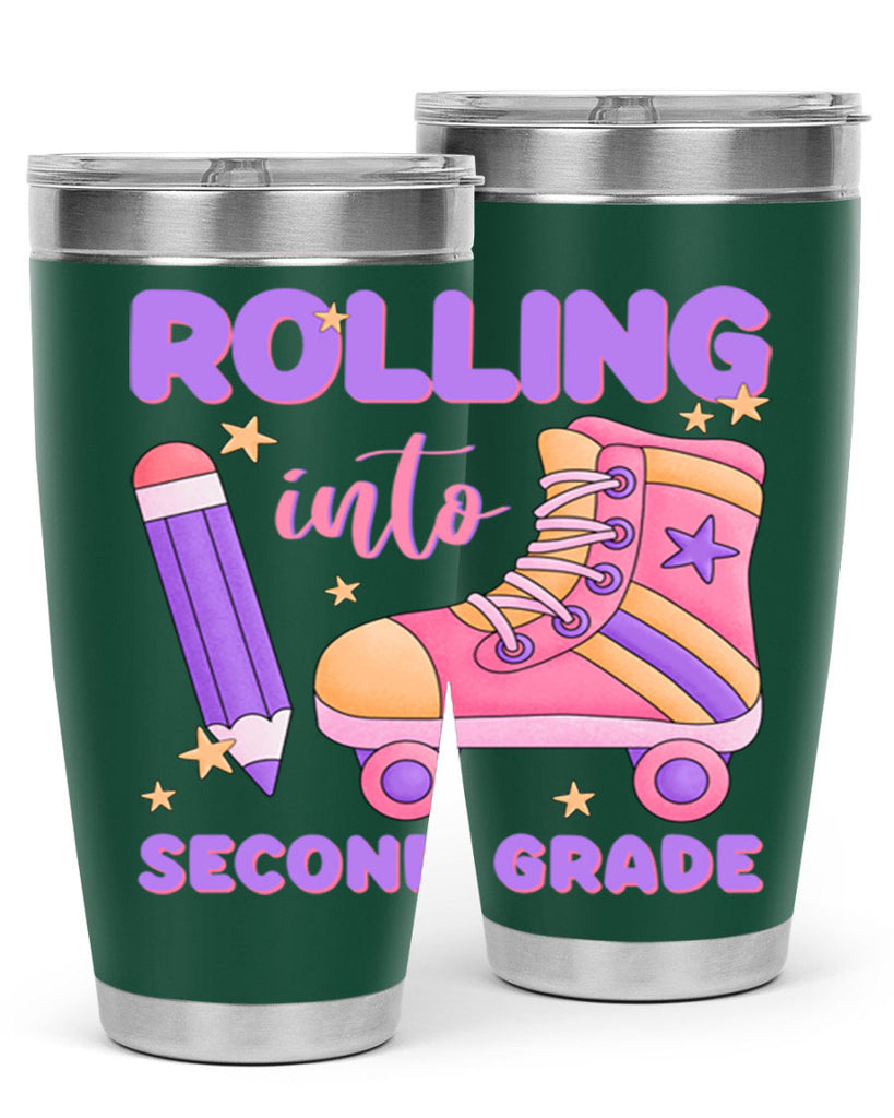 Rolling into 2nd Grade 24#- second grade- Tumbler