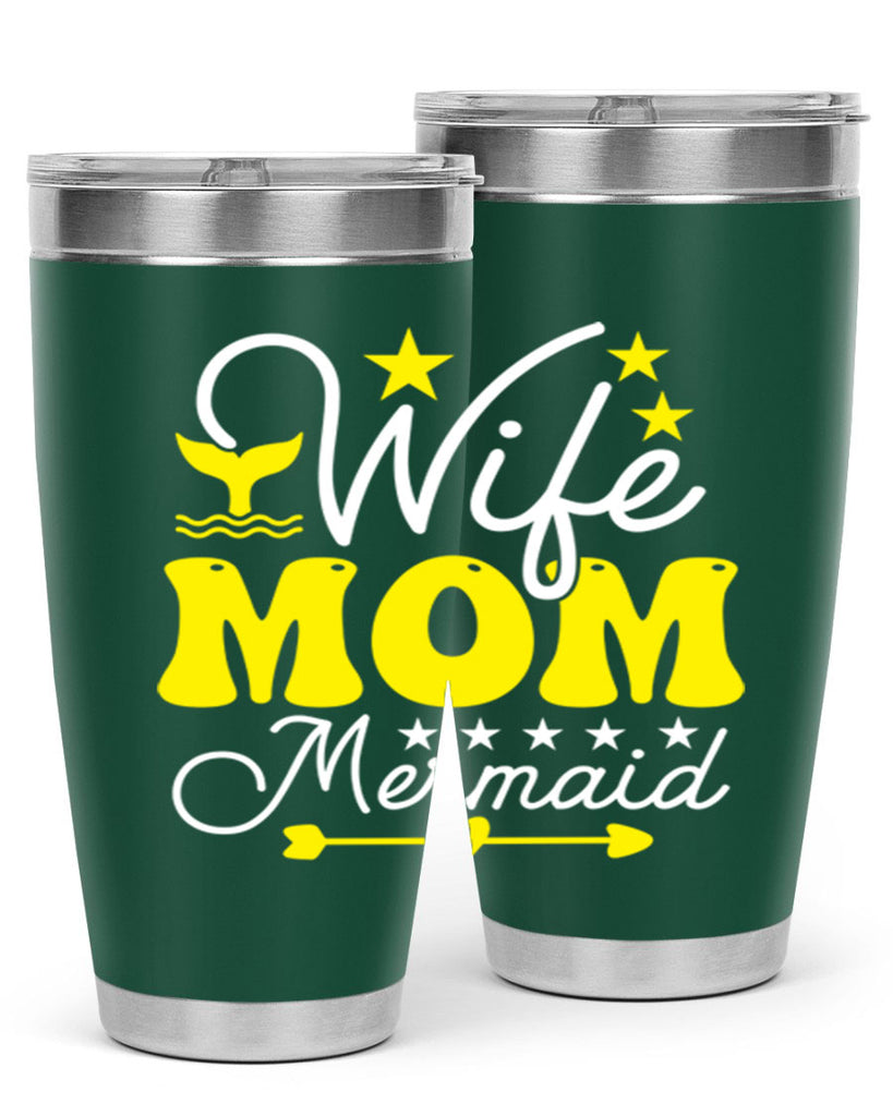 Wife Mom Mermaid 669#- mermaid- Tumbler