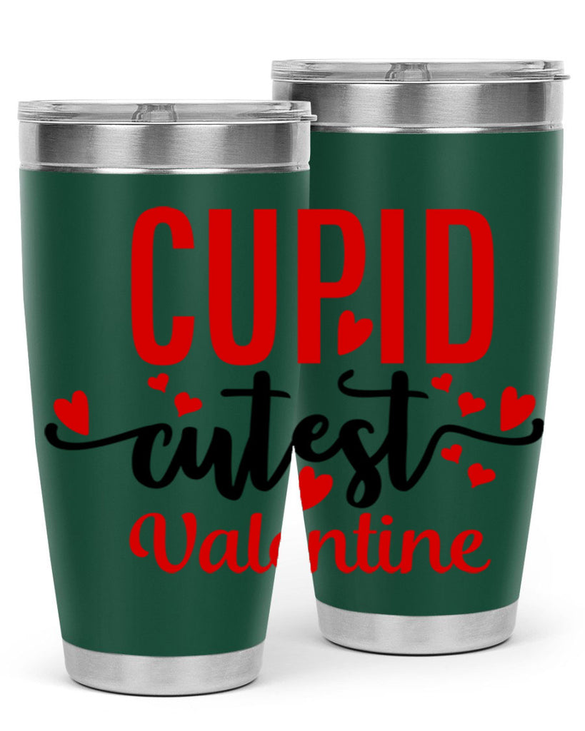 cupid cutest valentine 72#- valentines day- Tumbler