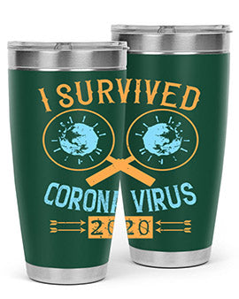 i survived corona virus Style 34#- corona virus- Tumbler
