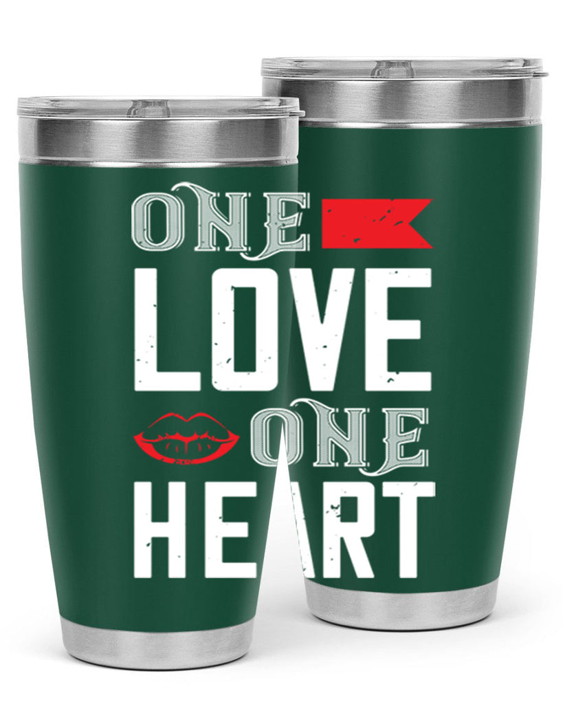 one love one heart 32#- valentines day- Tumbler