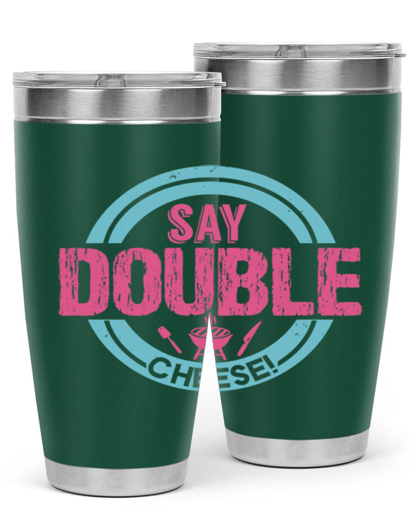 say double cheese 14#- bbq- Tumbler