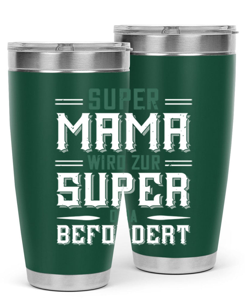 super mama wird zur 9#- grandpa - papa- Tumbler