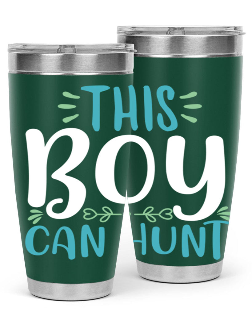 this boy can huntt 1#- easter- Tumbler