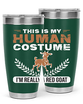 this is my human costume im really a red goat Style 1#- goat- Tumbler