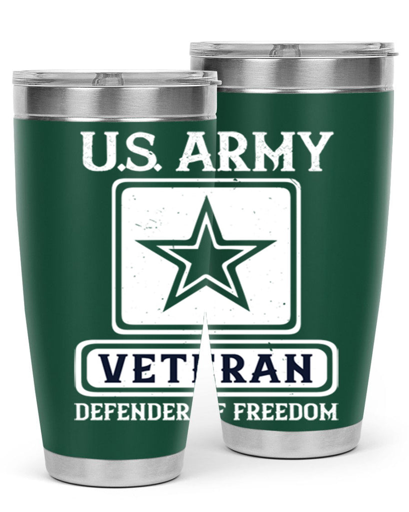 us army veteran defender of freedom 14#- Veterns Day- Tumbler