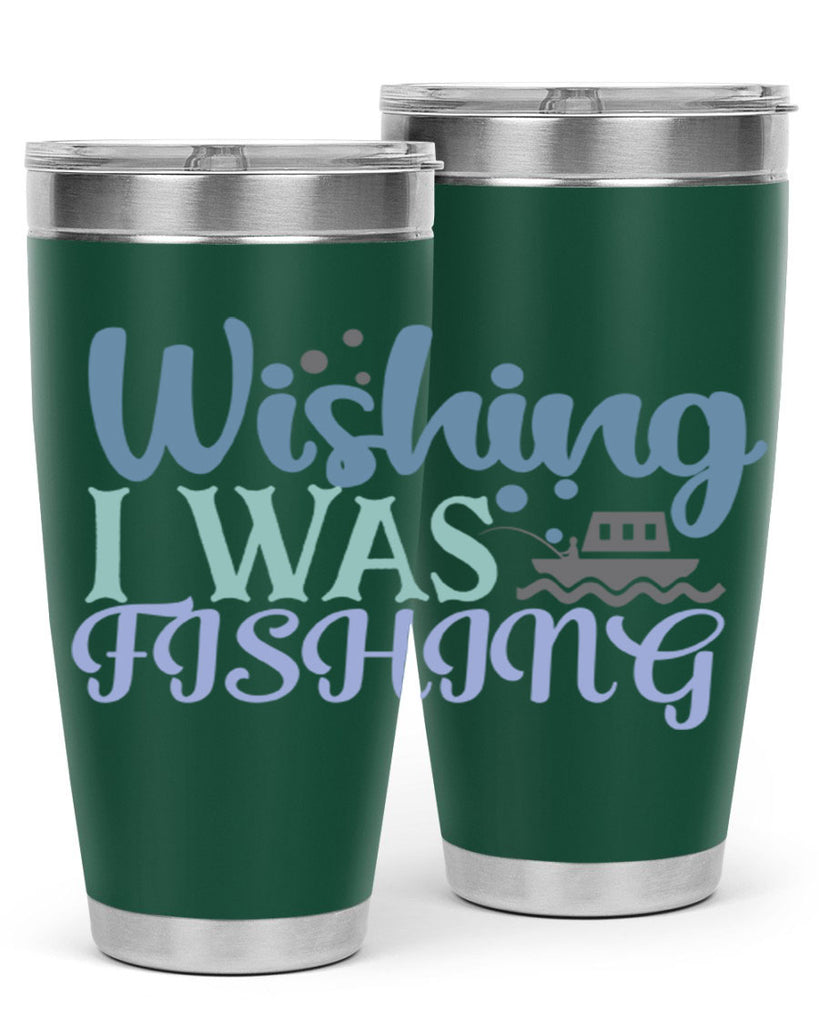wishing i was fishing 190#- fishing- Tumbler