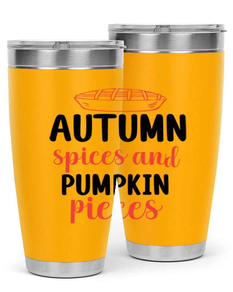 Autumn spices and pumpkin pieces 32#- fall- Tumbler