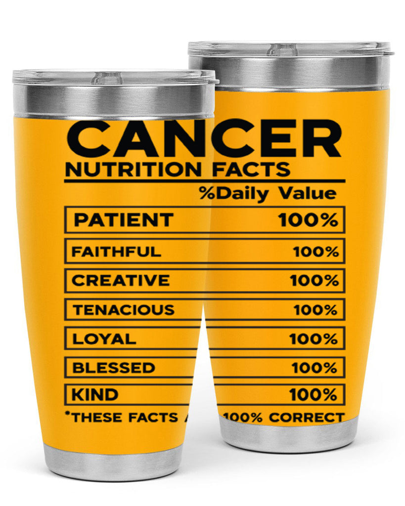 Cancer Nutrition Facts 148#- zodiac- Tumbler